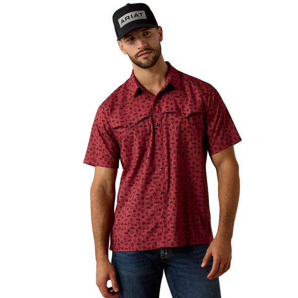 ARIAT VENTEK RHUBARB DESERT CREATURE - MENS SHIRT  - 10073425