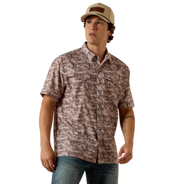 ARIAT VENTEK TUFFET LANDSCAPE PRINT - MENS SHIRT  - 10073426