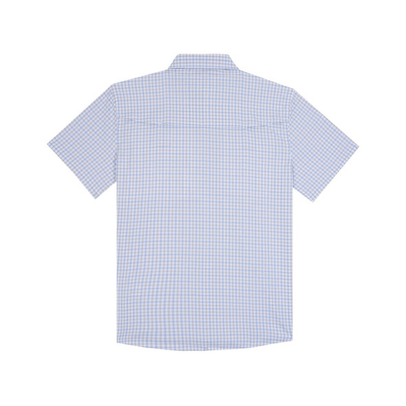 PONCHO  THE CHANNEL CAT BLUE PLAID - MENS SHIRT  - THE CHANNEL CAT