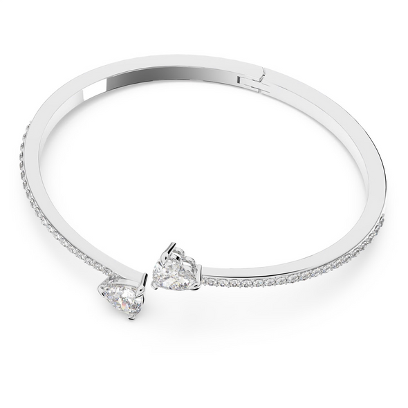 SWAROVSKI MESMERA BANGLE, HEART SILVER - ACCESSORIES JEWELRY BRACELET - 5518814