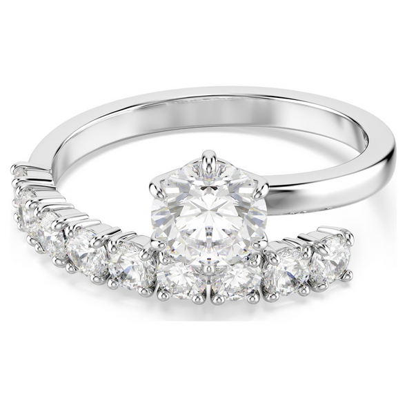 SWAROVSKI MATRIX OPEN WHITE SILVER - ACCESSORIES JEWELRY RING - 575356