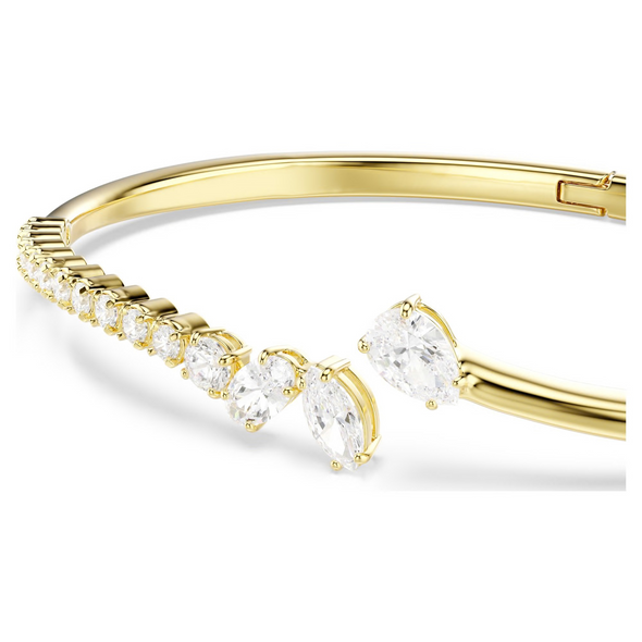 SWAROVSKI MESMERA BANGLE MIXED CUT GOLD - ACCESSORIES JEWELRY BRACELET - 575044