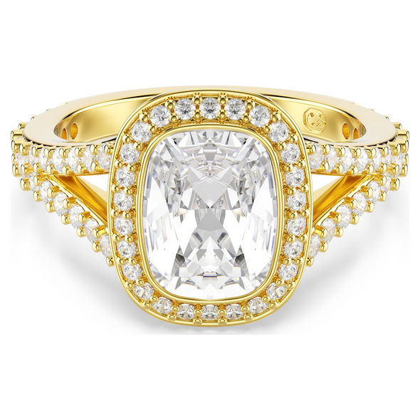 SWAROVSKI UNA ANGELIC CUSHION CUT GOLD - ACCESSORIES JEWELRY RING - 576263