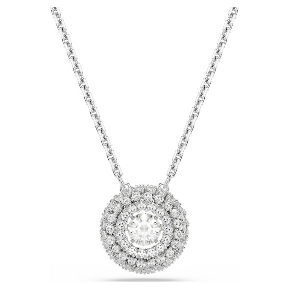 SWAROVSKI SUBLIMA PENDANT ROUND SILVER - ACCESSORIES JEWELRY NECKLACE - 5738246