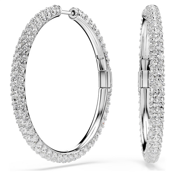 SWAROVSKI DEXTERA HOOP SILVER - ACCESSORIES JEWELRY EARRINGS - 5754156