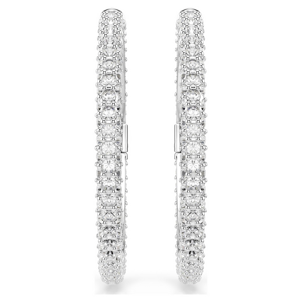 SWAROVSKI DEXTERA HOOP SILVER - ACCESSORIES JEWELRY EARRINGS - 5754156