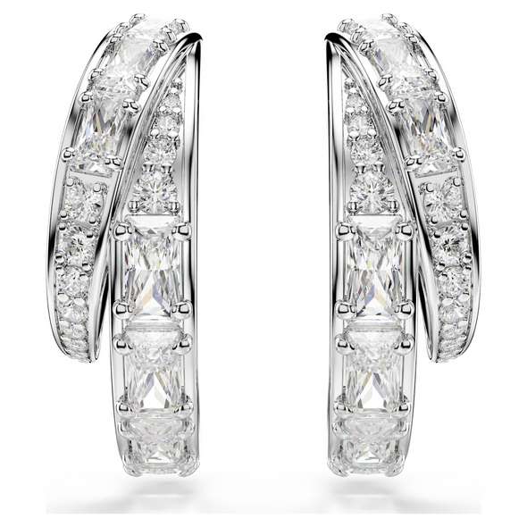 SWAROVSKI VIENNA HOOP MIXED CUT SILVER - ACCESSORIES JEWELRY EARRINGS - 5749069