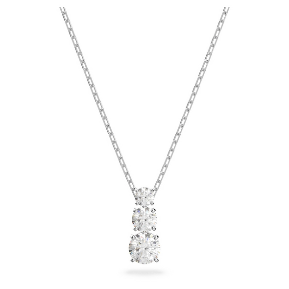 SWAROVSKI STILLA TRIO WHITE ROUND CUT - ACCESSORIES JEWELRY NECKLACE - 5414970