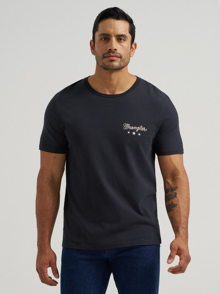 WRANGLER BLACK VIVAN LOS VAQUEROS - MENS TEE  - 112380269