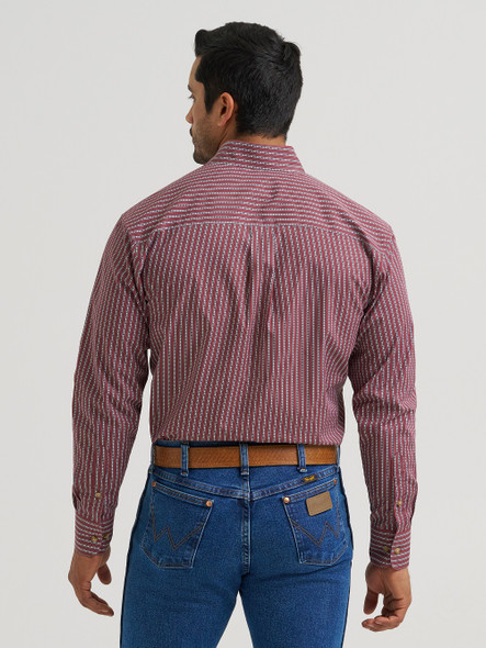 WRANGLER RELAXED FIT CLASSIC RED PRINT - MENS SHIRT  - 112381630