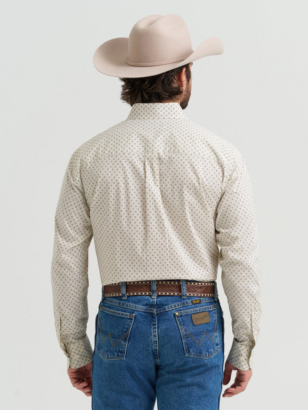 WRANGLER GEORGE STRAIT VINTAGE WHITE - MENS SHIRT  - 112381944