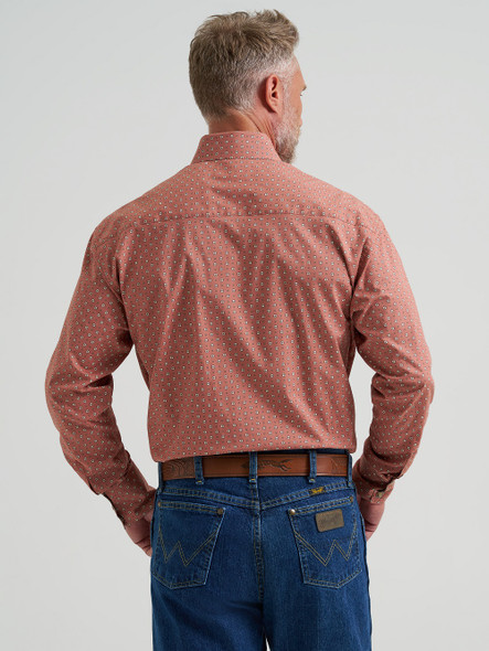 WRANGLER GEORGE STRAIT RUST TRAUBADOUR - MENS SHIRT  - 112381951