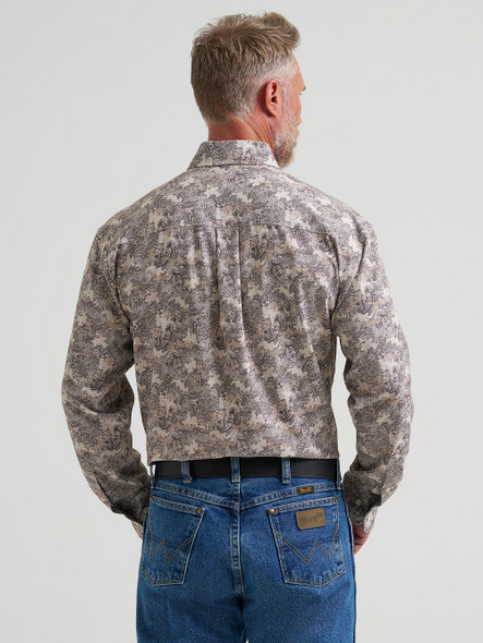 WRANGLER GEORGE STRAIT VANILLA PAISLEY - MENS SHIRT  - 112381975