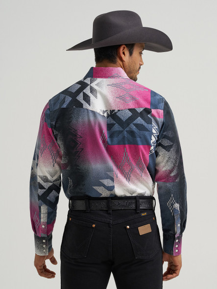 WRANGLER VINTAGE AZTEC CACTUS FLOWER - MENS SHIRT  - 112381999