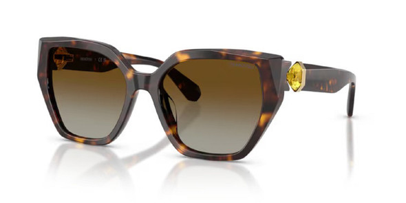 SWAROVSKI CATEYE HAVANA BROWN YELLOW - SUNGLASS SWAROVSKI  - 6044U1002T5
