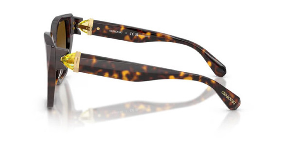 SWAROVSKI CATEYE HAVANA BROWN YELLOW - SUNGLASS SWAROVSKI  - 6044U1002T5