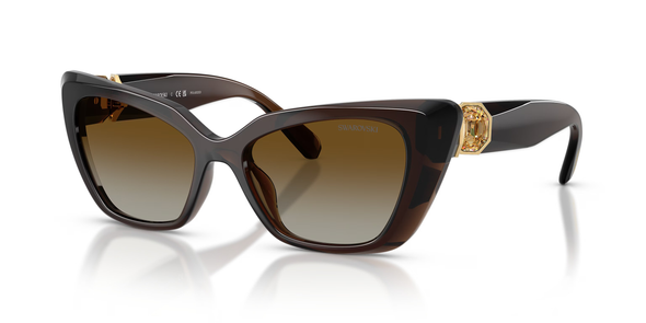 SWAROVSKI TRANSPARENT BROWN W/ POLAR BRO - SUNGLASS SWAROVSKI  - 60471084T5
