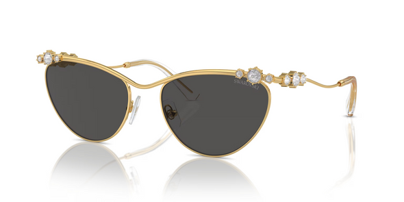 SWAROVSKI OVAL GOLD GREY LENSES - SUNGLASS SWAROVSKI  - 7017400487