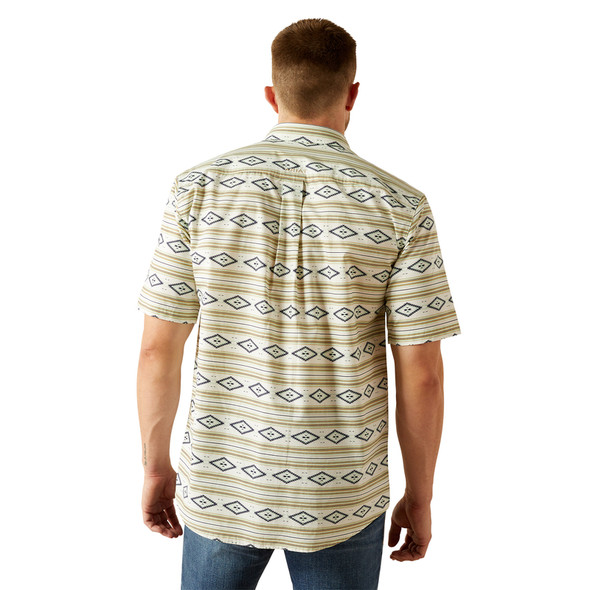 ARIAT CHRISTOPHER CLASSIC MINT PRINT - MENS SHIRT  - 10054816