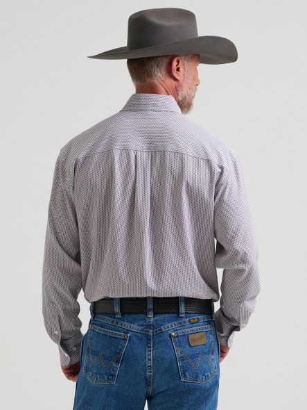 WRANGLER GEORGE STRAIGHT BLUE PRINT - MENS SHIRT  - 112381963