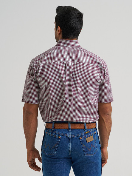 WRANGLER RELAXED FIT CLASSIC RED PRINT - MENS SHIRT  - 112381628