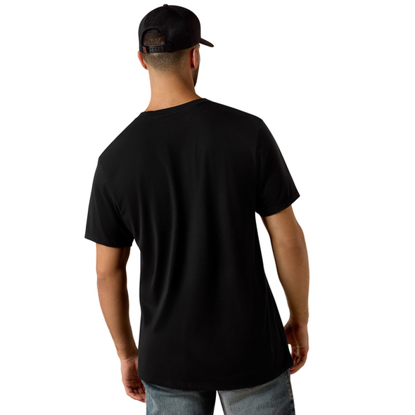 ARIAT STRIPPLE HORIZON BLACK - MENS TEE  - 10073460