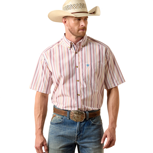 ARIAT PRO NEIL KEY BLUE STRIPE - MENS SHIRT  - 10073597