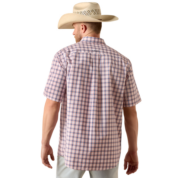 ARIAT PRO NATHAN KEY PINK PLAID - MENS SHIRT  - 10073599