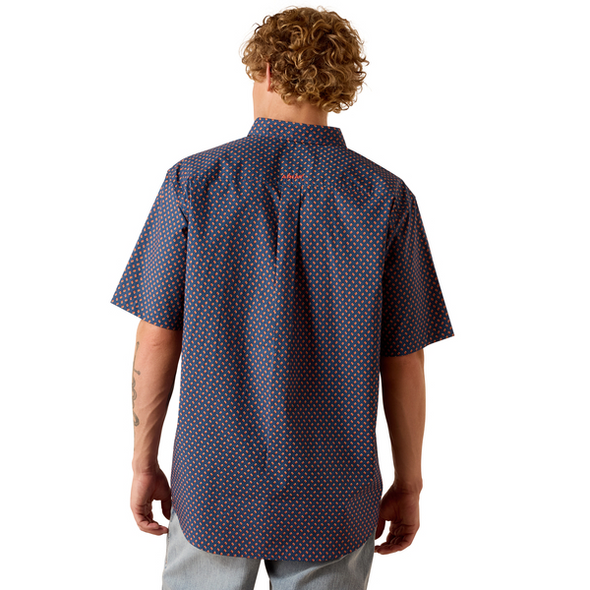 ARIAT NIKOLA CLASSIC KEY BLUE GEO - MENS SHIRT  - 10073521