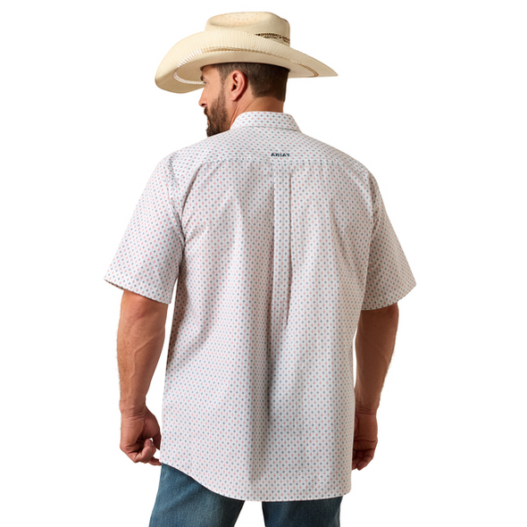 ARIAT NOAM CLASSIC WHITE GEO PRINT - MENS SHIRT  - 10073586