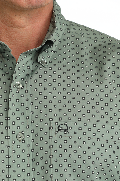 CINCH ARENAFLEX OLIVE PRINT - MENS SHIRT  - MTW1704176