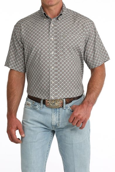 CINCH ARENAFLEX GRAY PRINT - MENS SHIRT  - MTW1704175