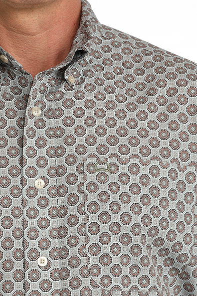 CINCH ARENAFLEX GRAY PRINT - MENS SHIRT  - MTW1704175