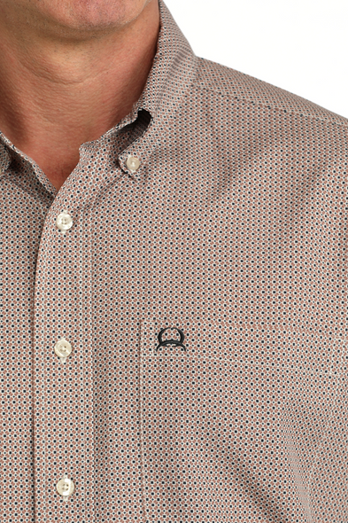 CINCH ARENAFLEX BROWN PRINT - MENS SHIRT  - MTW1725006