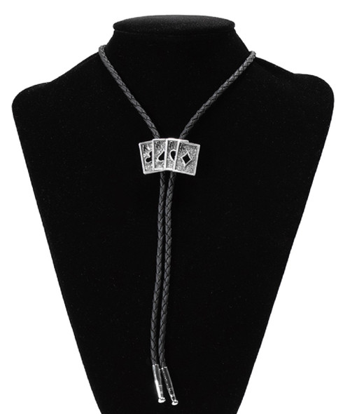 DOUBLE S BOLO TIE ACE CARDS - ACCESSORIES OTHER  - 22423