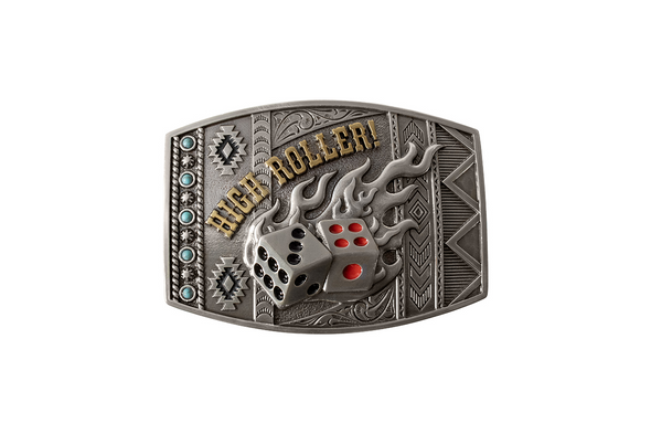 NOCONA RECTANGLE HIGH ROLLER - ACC BUCKLE  - 37960