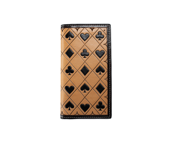3-D BELT RODEO CARD SUITS BROWN - ACCESSORIES WALLET  - D250018502