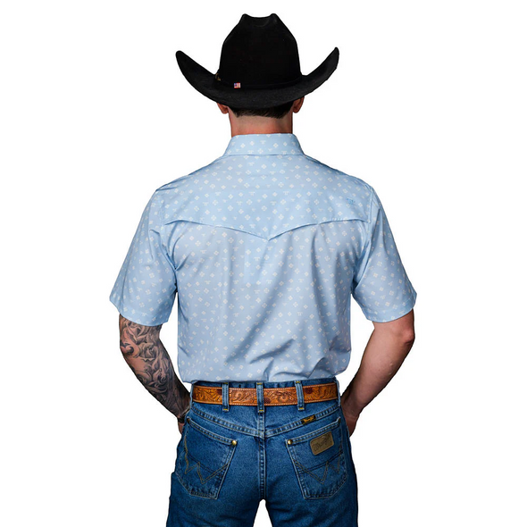 FERREL THE REMI SNAP BLUE PRINT - MENS SHIRT  - FPS1026111