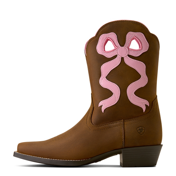 ARIAT LIL BEAUX DISTRESSED BROWN - BOOT KIDS GIRLS - 10080350