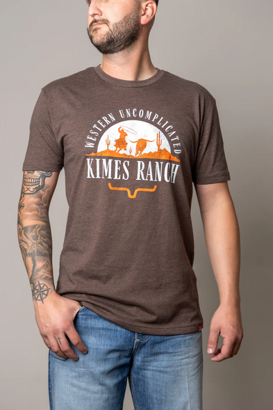 KIMES RANCH THE CHASE ESPRESSO - MENS TEE  - MSH0000223