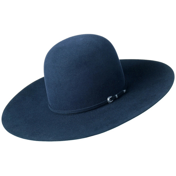 RODEO KING OPEN CROWN 4 1/2" BRIM - HAT FELTS  - OC 7X NAVY FELT