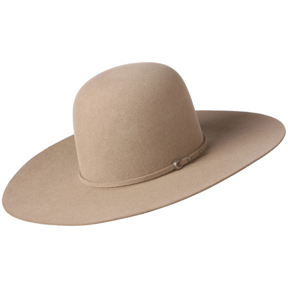 RODEO KING OPEN CROWN 4 1/2" BRIM - HAT FELTS  - OC 7X PECAN FELT