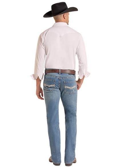 ROCK & ROLL TWO TONE LADDER PISTOL STR - MENS JEANS  - BM1PD09806