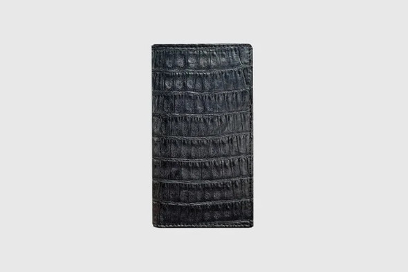 STETSON CHECKBOOK CAIMAIN  BLACK - ACCESSORIES WALLET  - 9807003-014