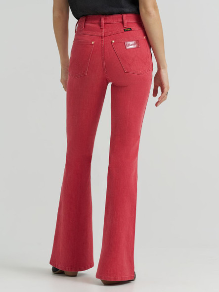 WRANGLER LAINEY WILSON FLARE RED - LADIES JEANS  - 112380474