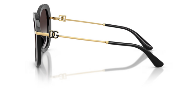 DOLCE & GABBANA LARGE BUTTERFLY BLACK/GREY - SUNGLASS DOLCE & GABBANA  - 4535501/8G
