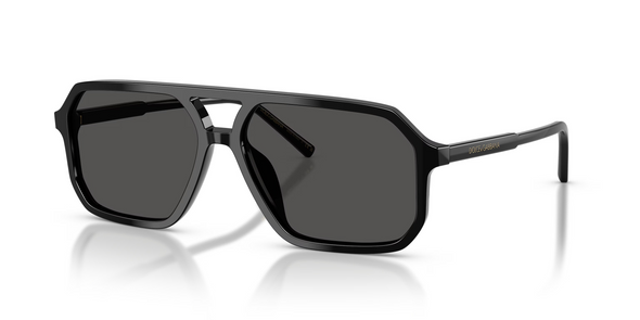 DOLCE & GABBANA PILOT BLACK DARK GREY - SUNGLASS DOLCE & GABBANA  - 4541501/87