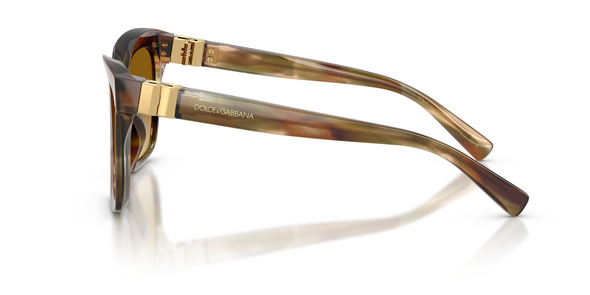 DOLCE & GABBANA STRIPED OCHRE YELLOW GRADIENT - SUNGLASS DOLCE & GABBANA  - 449834462L