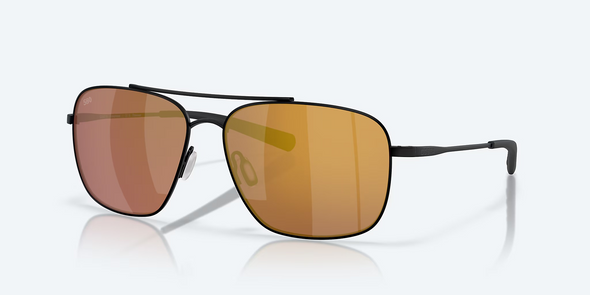 COSTA DEL MAR CANAVERAL SATIN BLACK GOLD MIR - SUNGLASS COSTA DEL MAR  - 6002-24