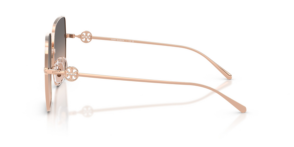 TORY BURCH LIGHT ROSE GOLD/ BROWN - SUNGLASS TORY BURCH  - 6118D3358G9